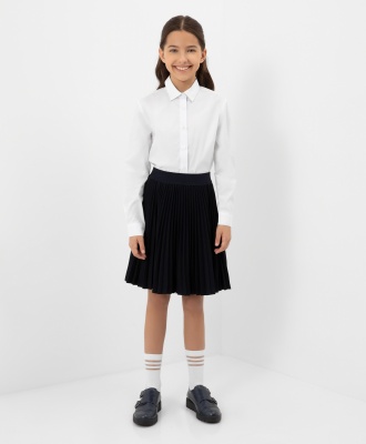 Юбка расклешенная синяя Gulliver, школьная форма для девочек  фото, kupilegko.ru